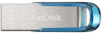 SanDisk Ultra Flair USB flash drive 128 GB USB Type-A 3.2 Gen 1 (3.1 Gen 1) Mėlyna, Sidabrinis
