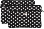 Wonder ne&scaron;iojamo kompiuterio dėklas 17 colių juodas polka-dot