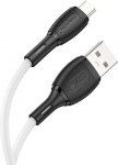 Oem Borofone Kabelis BX86 Advantage - USB į Micro USB - 2,4A 1 metras baltos spalvos