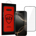 Topt Full Glue 6D Apsauginis stiklas skirtas Apple iPhone 16 Pro Max Juodas