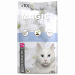Magic Cat Placek Kačių kraikas - "Magic Litter Bentonite Ultra Baltas", 10 l.
