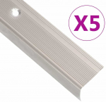 Profiliai laiptams, 5vnt., &scaron;ampano, 90 cm, aliuminis, L formos