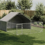 Lauko voljeras &scaron;unims su aptvaru, 5x3x1,9m, plienas