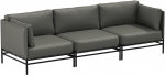 Sofa Sitsit Lauko modulinės baldai, Dandy, 78x234x78 cm, Tamsiai pilka