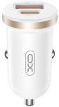 XO automobilinis įkroviklis CC56 PD 30W QC 1x USB 1x USB-C baltos spalvos