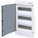 Eti Polam 001101042 Modulinis skirstomasis skydas 3x18 pavir&scaron;iuje montuojamas dūmų durys / IP40 / IP 40 400V AC / ECT3X18PT-s 001101042