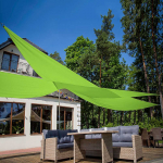 Pavėsinė burė 3,6 x 3,6 x 3,6 m UV50 + PA kalkių PATIO