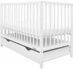 Vaiki&scaron;ka lovelė su stalčiumi New Baby BASIC balta
