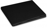 Paklodė 220x200 Basic juoda vienspalvė čiužiniui 30 cm Eurofirany