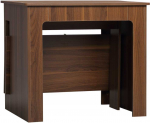 Homcom Transformuojamas valgomojo stalas, i&scaron;plečiamas stalas - rudas 180 x 85 x 75 cm