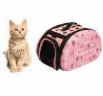 Transportavimo krep&scaron;ys &scaron;unims ir katėms, 35 x 22 x 20 cm, rožinės spalvos