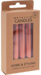 Home Styling Collection Metalinės parafino stalo žvakės, 10 cm
