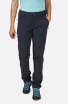 Moteri&scaron;kos patrumpintos kelnės Rab Incline Pants Wmns Short Leg - XL - Tamsiai pilka
