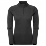 Moteri&scaron;ki termo mar&scaron;kinėliai Montane F Dart XT Zip Neck - Juoda - XS