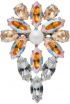 Diamond Sky Jewelry Segė moterims DiamondSky "Mirtel II (Light Topaz Shimmer / Golden Shadow)" su Swarovski kristalais