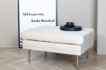 Venture Design Pufas, Boom, 90x70x49 cm, Bežis