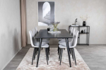Venture Design Valgomasis stalas, Dipp, 180x90 cm, Juodas
