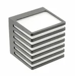 Lauko sieninis LED &scaron;viestuvas SIROLO, 10W, 1000lm, 4000K, IP54, Grafito Spalvos, GTV