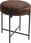 Home Styling Collection Apvali taburetė su metaliniu rėmu, &Oslash; 36 cm