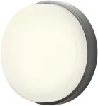 Sieninis &scaron;viestuvas 10W LED sieninis lauko &scaron;viestuvas URANIA, tamsiai pilkas, 3000K, IP65