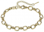 Marc Malone Auksuota grandininė apyrankė Elisa Gold Bracelet MCB24012G
