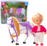 Lean Toys Žavingas lėlės ir arklio rinkinys