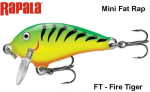 Vobleris Rapala Mini Fat Rap MFR03FT Fire Tiger