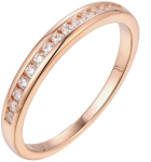 Paauksuotas sidabrinis žiedas su cirkoniais Brasco 55918