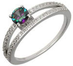 Sidabrinis žiedas su cirkoniais Brasco 56321