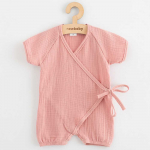 Baby Summer Muslin Jumpsuit New Baby rožinis, 56 (0-3m)