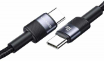 USAMS kabelis USB-C į USB-C 3A 1.2m pintas SJ724ZJ01 (US-SJ724)