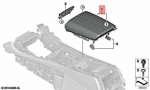 BMW X5 X6 X7 Centrinės Konsolės Porankis Odinis &Scaron;ildomas Originalus 51166996500