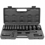 Forsage Smūginių galvučių rinkinys 1/2" 15+1 gylio (6 pusių) (10-36 mm)