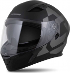 Motociklininko &scaron;almas Cassida Orbit Grind Matte Juodas/Gray