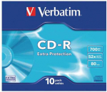 Verbatim CD-R slim jewel case 10 700MB 52x DataLife (43415)