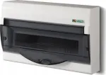 NASIELSK Modulinis paskirstymo skydas Elektro-Plast Nasielsk Žalias Box RN 2353-01 pavir&scaron;inio montavimo RN 1x12+2 moduliai IP40 (PE+N) dūmų