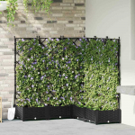 Sodo vazonas 5 pcs Juodas 120 x 120 x 125,5 cm Plastmasė