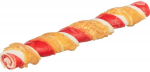 &Scaron;unų skanėstas - Trixie Denta Fun barbekiu bandelė su vi&scaron;tienos krūtinėle, 17 cm, 45 g, 50 vnt.