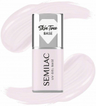 Semilac SEMILAC Skin Tone Baza coverowa do lakier&oacute;w hybrydowych p&oacute;łtransparentna Natural Rožinė 7 ml