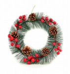 Mondex Since 1986 Affek Design Kalėdų Senelio LILA vainikas 25cm