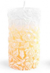 Affek Design Mondex Žvakės cilindras mažas 8x10cm ROSE Kreminis parafinas