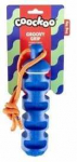 Unizoo COOCKOO žaislas &scaron;uniui GUMOWA GROOVY GRIP mėlyna /3/36