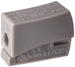 Simet 89006002 Greito prijungimo jungtis 1x0,5-2,5mm2 &scaron;viesiai pilka PC301-CL 89006002 /100vnt/