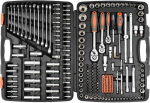 216 dalių įrankių rinkinys mechaniniam remontui, naudojimui namuose, lizdų rinkinys, veržliarakčių rinkinys