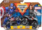 Monster Jam &ndash; 1:64 &bdquo;Marvel 2 Pack&ldquo; &ndash; Kapitonas Amerika prie&scaron; žiemos kareivį