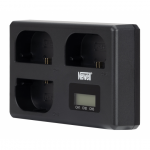 &bdquo;Newell&ldquo; akumuliatorių įkroviklis TT-USB-C 3x &bdquo;Canon LP-E6&ldquo;