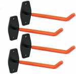 Bonideco Rinkinys i&scaron; 4 sieninių padangų laikiklių 9x5x25,5cm., oranžinės/juodos spalvos