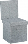 Relaxdays Laikymo pufas, 73x38x38 cm, pilka