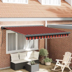 I&scaron;traukiama markizė Raudona ir Juoda 350 x 250 cm