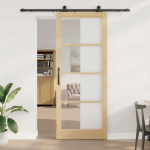 Stumdomos Durys ORKDAL Ruda 93 x 232 cm Medis ir metalas